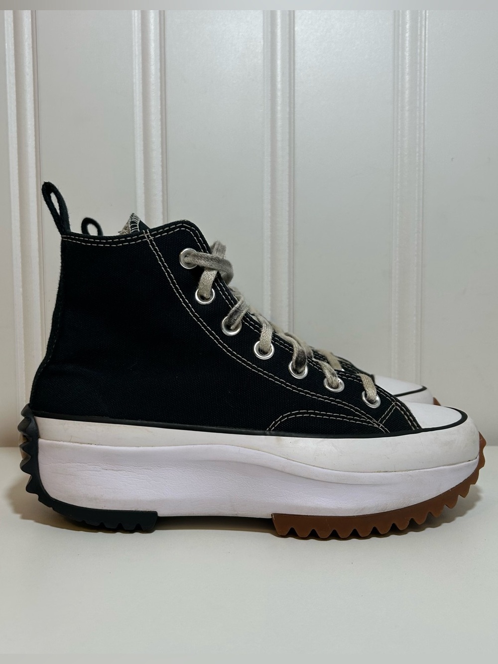 Converse ctas hi black run star hike platform lift